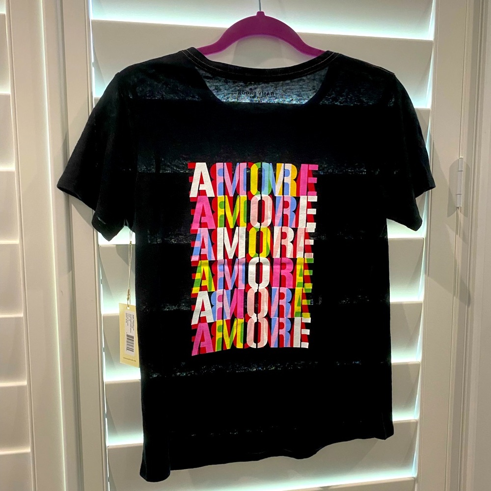 Ramy Brook black graphic tshirt